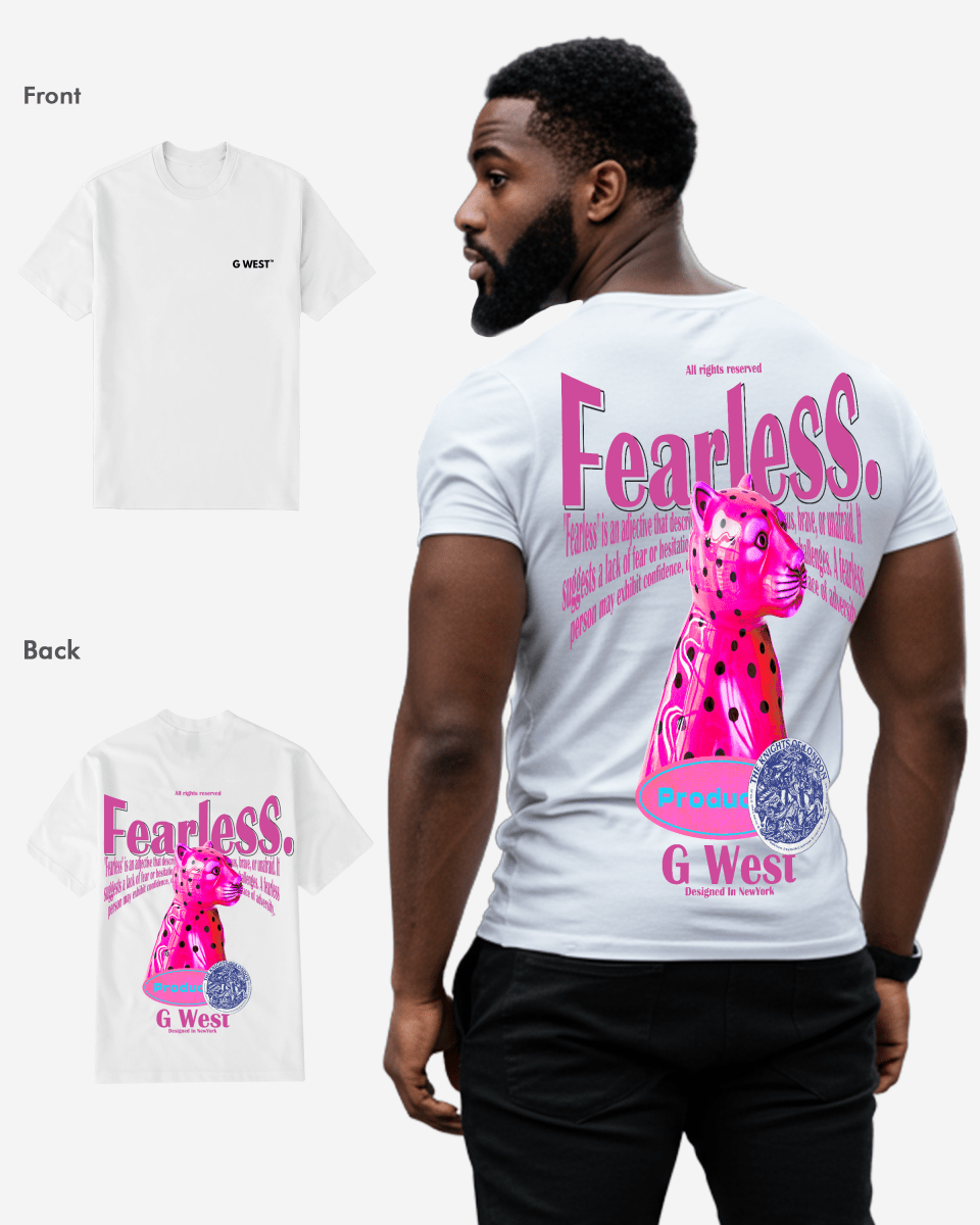G West Mens Regular Fit Fearless  T Shirt