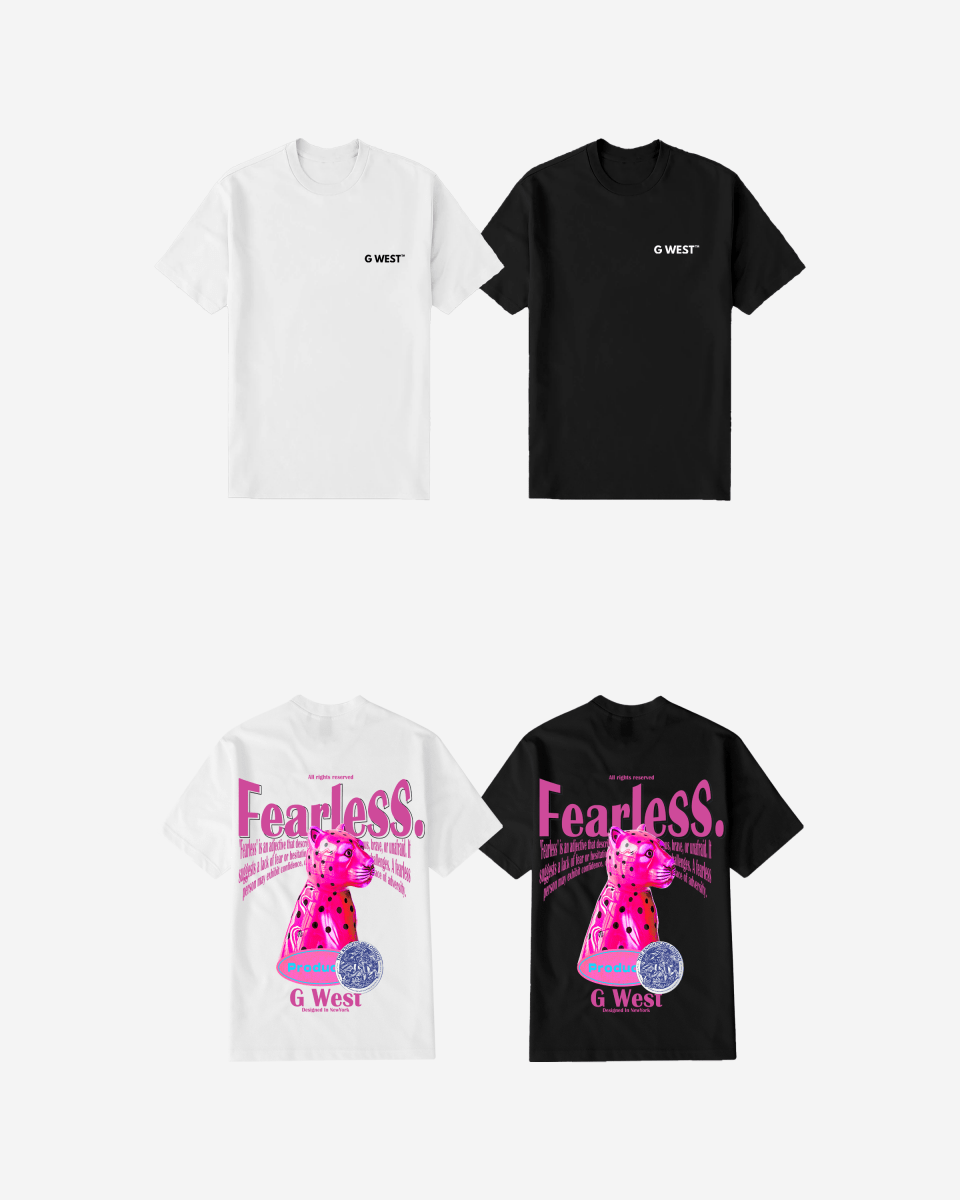 G West Mens Regular Fit Fearless  T Shirt