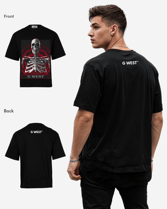 G-West G WEST Skull of the unknown OVersized T-Shirt Mens