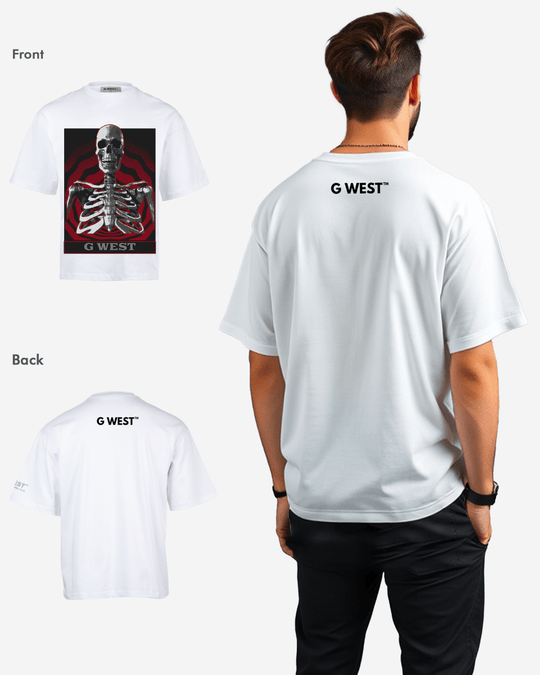 G-West G WEST Skull of the unknown OVersized T-Shirt Mens