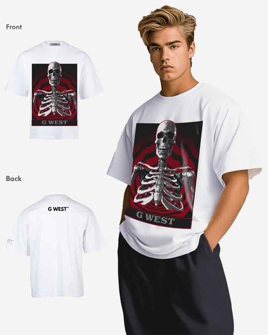 G-West G WEST Skull of the unknown OVersized T-Shirt Mens