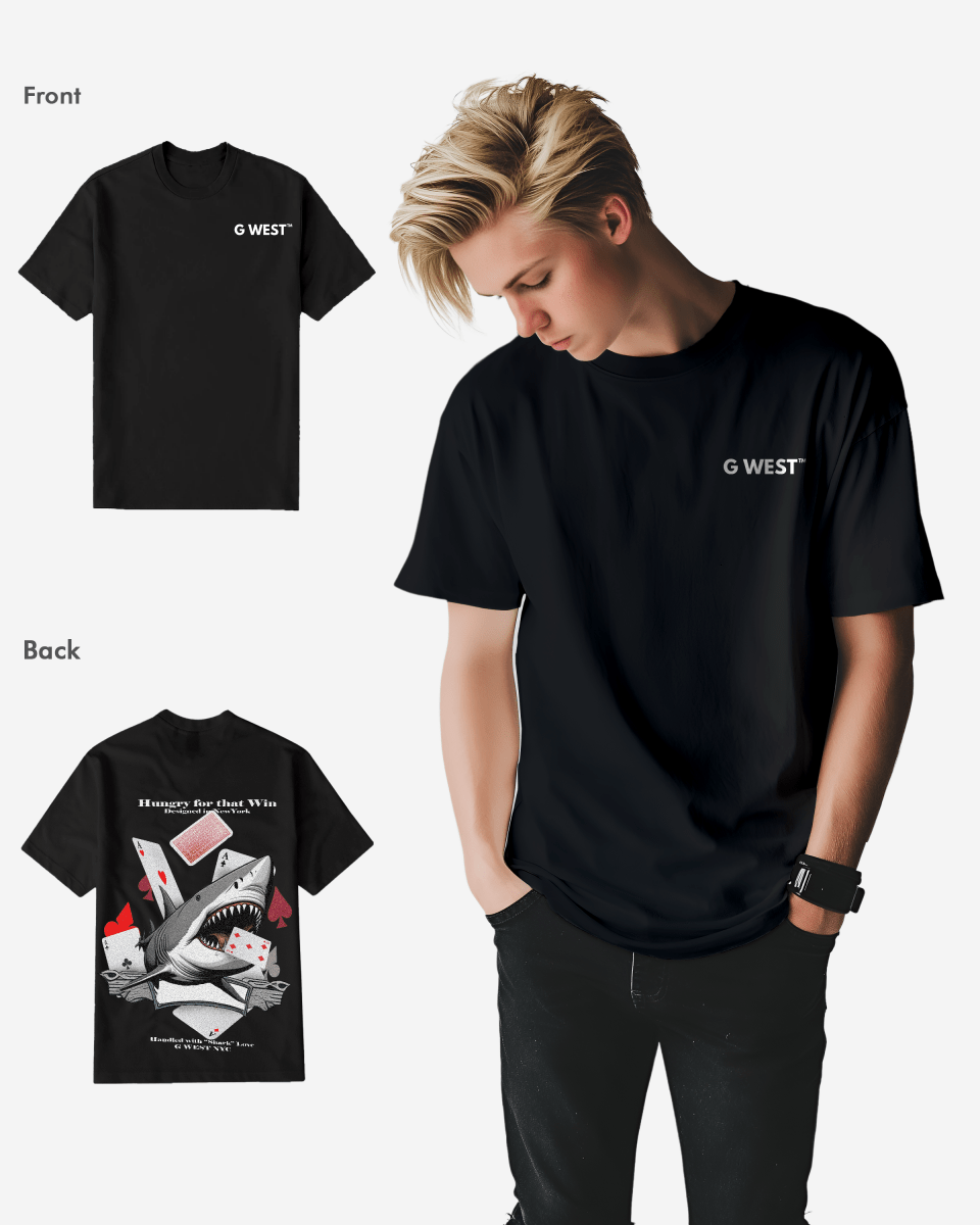 G West Mens Spade Of Sharks T Shirt