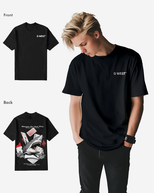 G West Mens Spade Of Sharks T Shirt