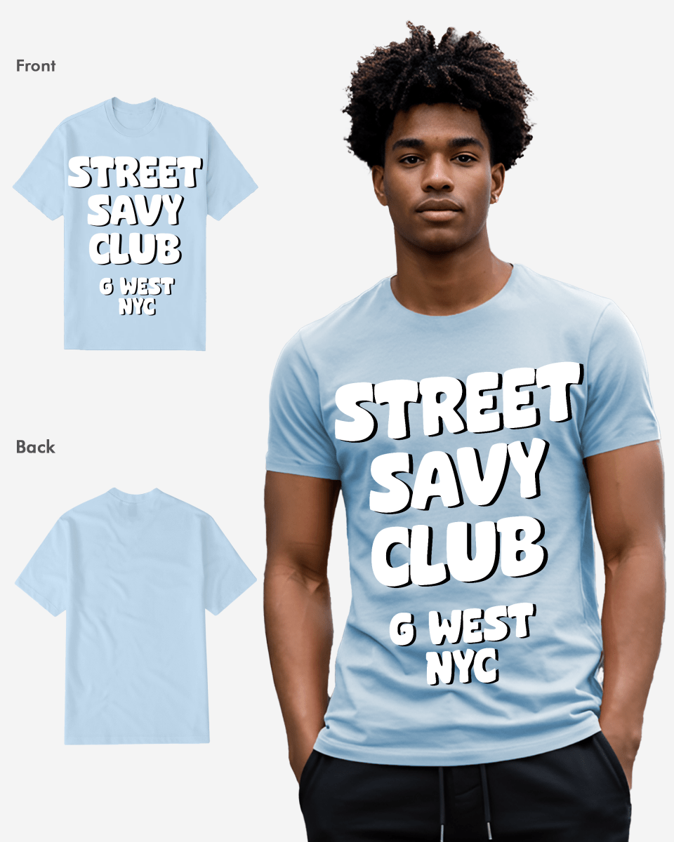G-West G WEST STREET SAVY CLUB T-Shirt Mens