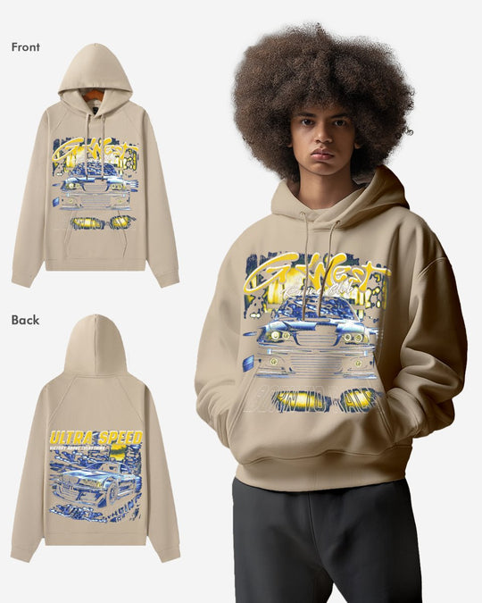 G-West G West Ultra Speed  Oversize Hoodie Mens
