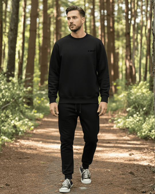 G-West G West Vinyl Zombie Heavy Premium Crewneck Mens