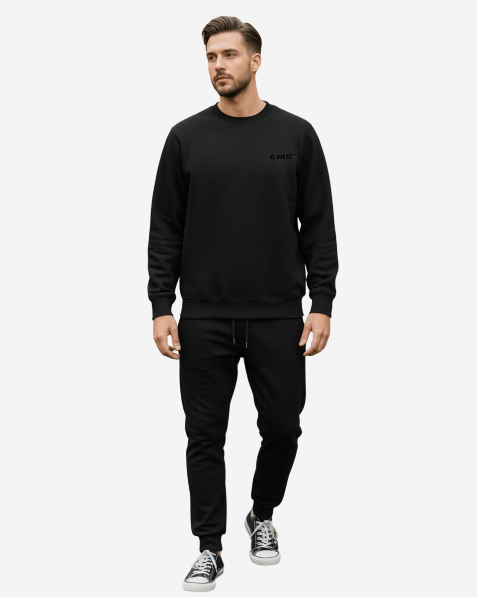 G-West G West Vinyl Zombie Heavy Premium Crewneck Mens