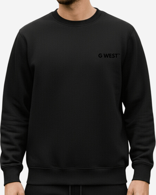 G-West G West Vinyl Zombie Heavy Premium Crewneck Mens