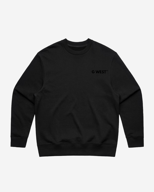 G-West G West Vinyl Zombie Heavy Premium Crewneck Mens