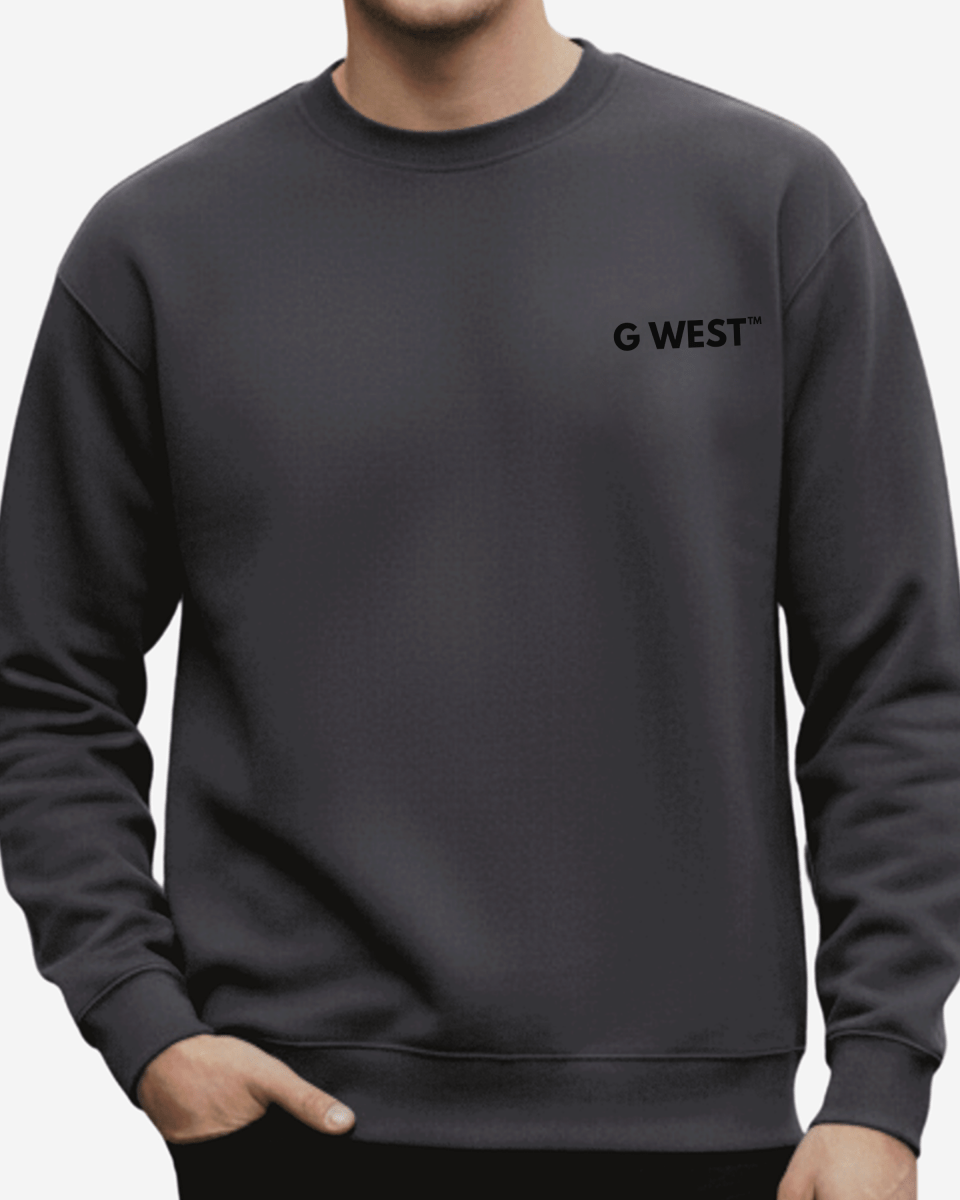 G-West G West Vinyl Zombie Heavy Premium Crewneck Mens
