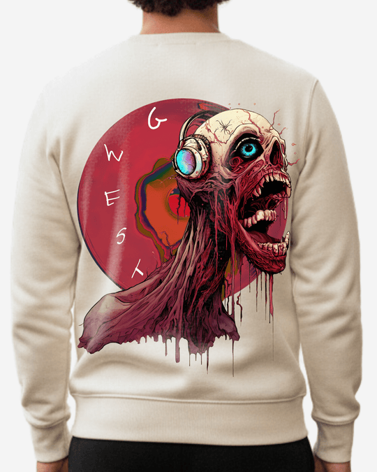 G-West G West Vinyl Zombie Heavy Premium Crewneck Mens