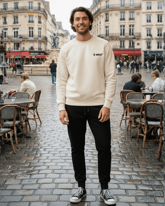 G-West G West Vinyl Zombie Heavy Premium Crewneck Mens