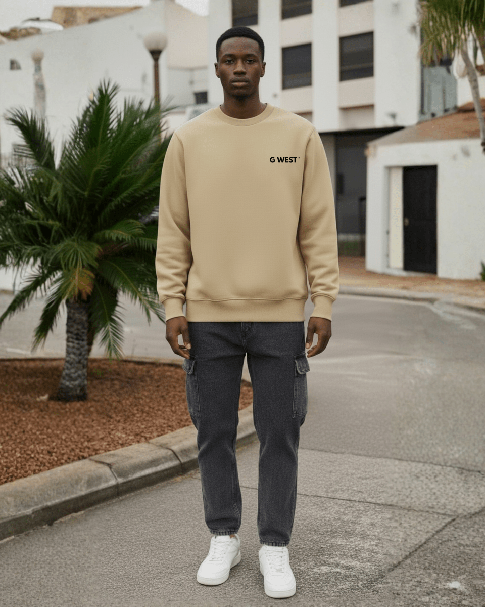 G-West G West Vinyl Zombie Heavy Premium Crewneck Mens