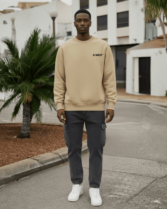 G-West G West Vinyl Zombie Heavy Premium Crewneck Mens