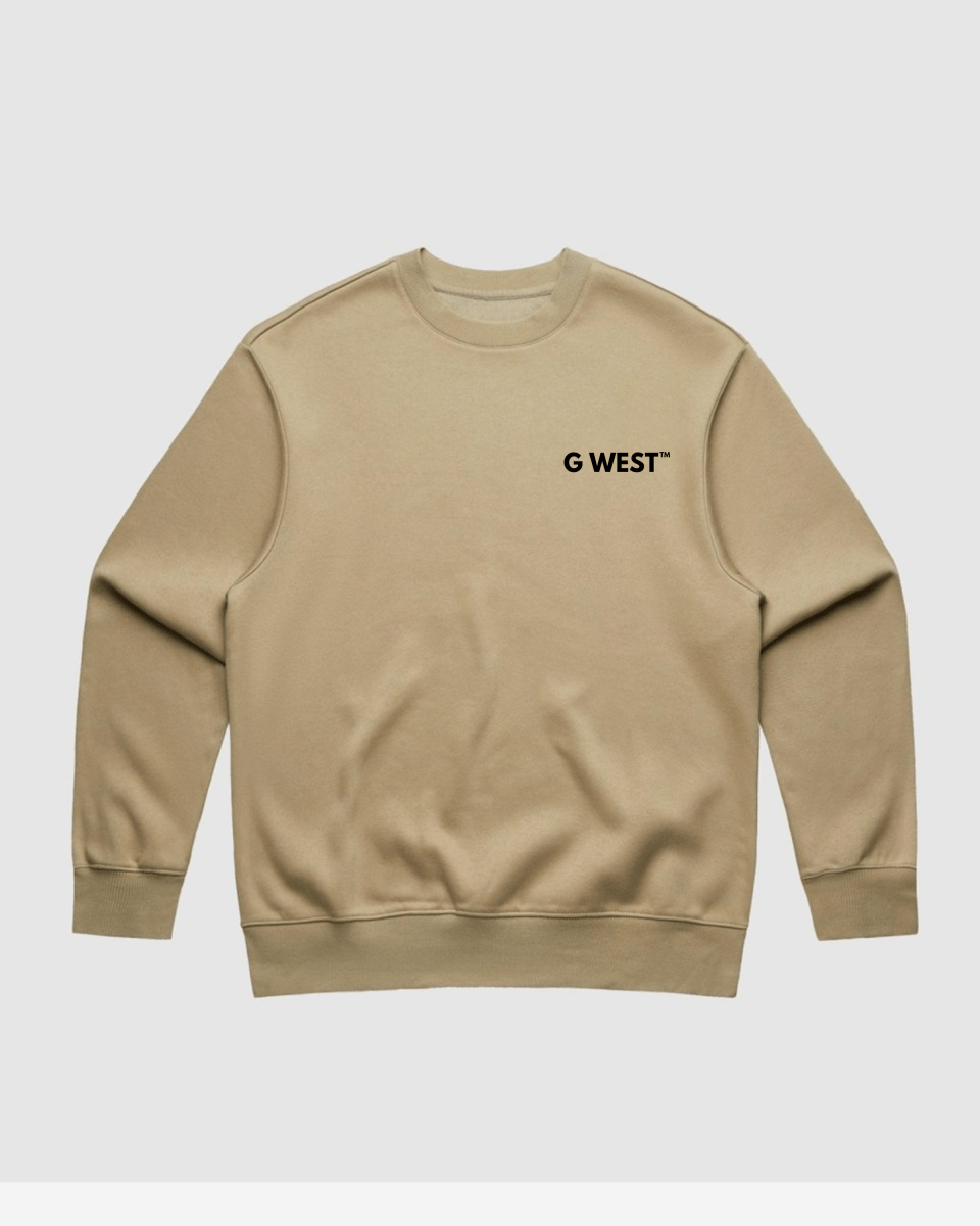 G-West G West Vinyl Zombie Heavy Premium Crewneck Mens