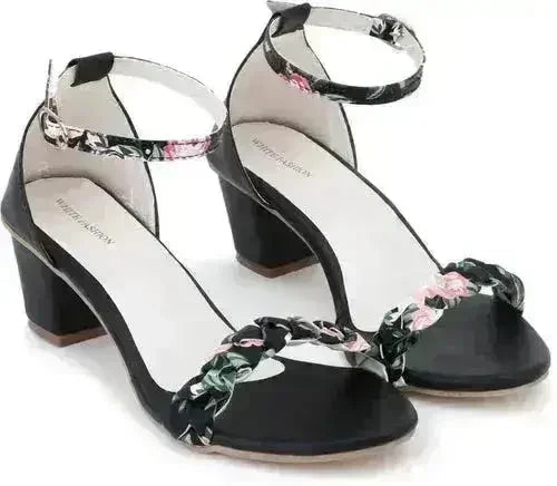 Women Black Heels Sandal