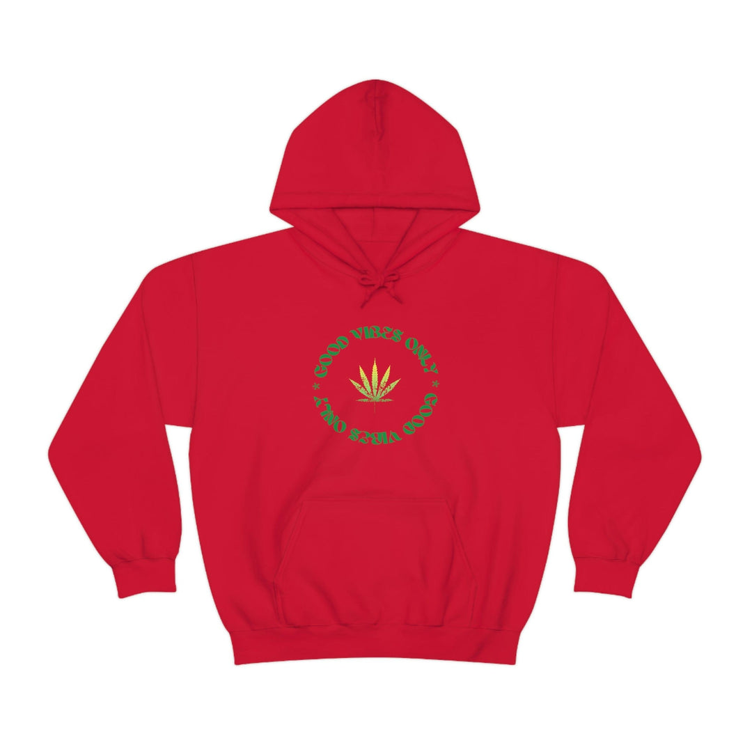 Good Vibes Only Hoodie Weed Emblem