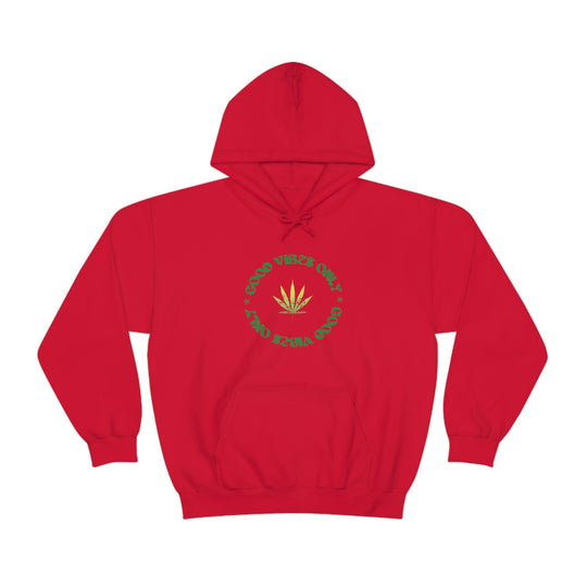 Good Vibes Only Hoodie Weed Emblem