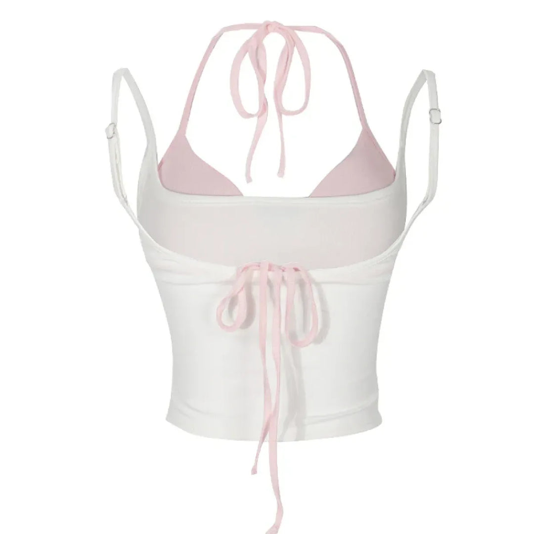 Halter Crop Top Set – Harajuku Y2K Kawaii Cami
