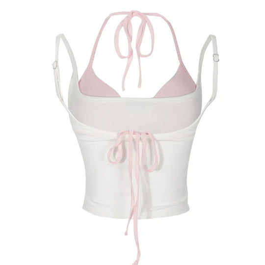 Halter Crop Top Set – Harajuku Y2K Kawaii Cami