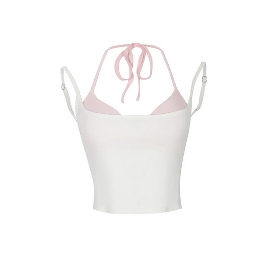 Halter Crop Top Set – Harajuku Y2K Kawaii Cami
