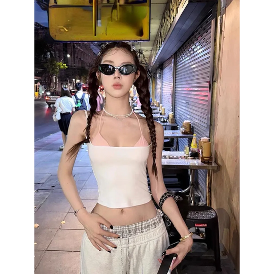 Halter Crop Top Set – Harajuku Y2K Kawaii Cami