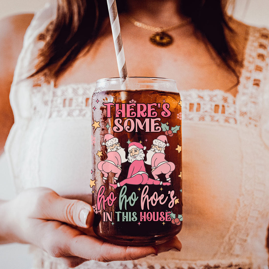 Funny Christmas Coffee Mug 17oz Pink Pastel Twerking Santa Naughty Holiday Cocoa Eggnog Cup