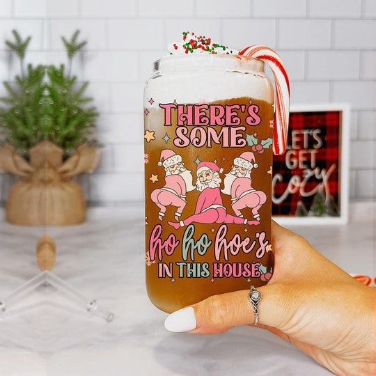 Funny Christmas Coffee Mug 17oz Pink Pastel Twerking Santa Naughty Holiday Cocoa Eggnog Cup