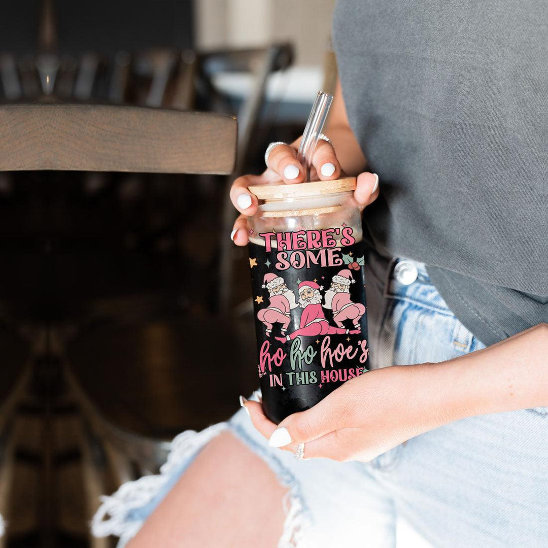 Funny Christmas Coffee Mug 17oz Pink Pastel Twerking Santa Naughty Holiday Cocoa Eggnog Cup