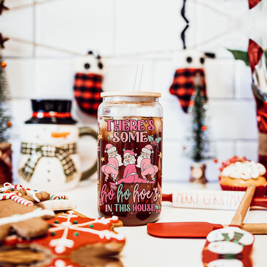 Funny Christmas Coffee Mug 17oz Pink Pastel Twerking Santa Naughty Holiday Cocoa Eggnog Cup