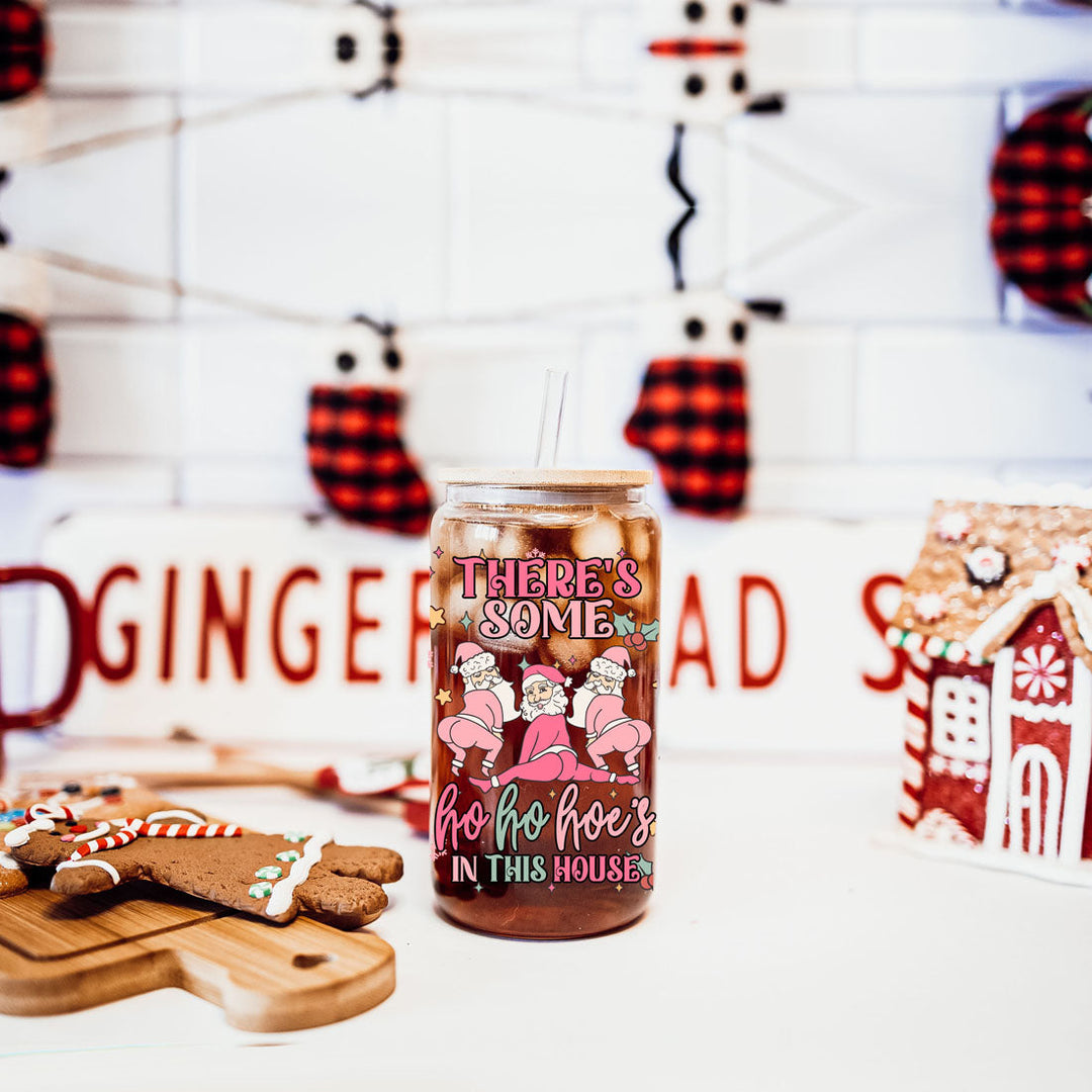 Funny Christmas Coffee Mug 17oz Pink Pastel Twerking Santa Naughty Holiday Cocoa Eggnog Cup