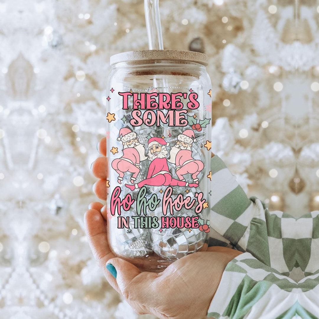 Funny Christmas Coffee Mug 17oz Pink Pastel Twerking Santa Naughty Holiday Cocoa Eggnog Cup