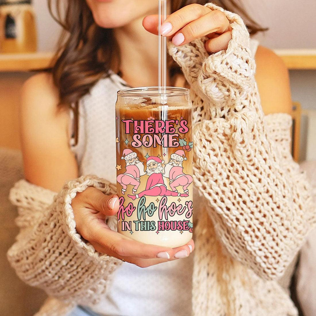 Funny Christmas Coffee Mug 17oz Pink Pastel Twerking Santa Naughty Holiday Cocoa Eggnog Cup