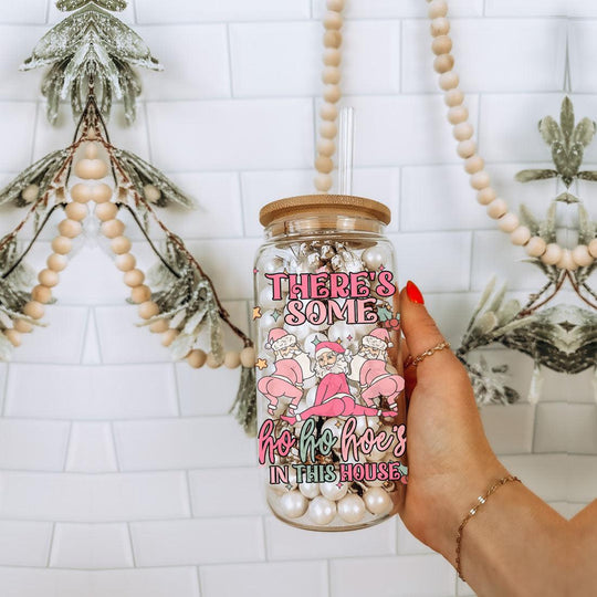 Funny Christmas Coffee Mug 17oz Pink Pastel Twerking Santa Naughty Holiday Cocoa Eggnog Cup