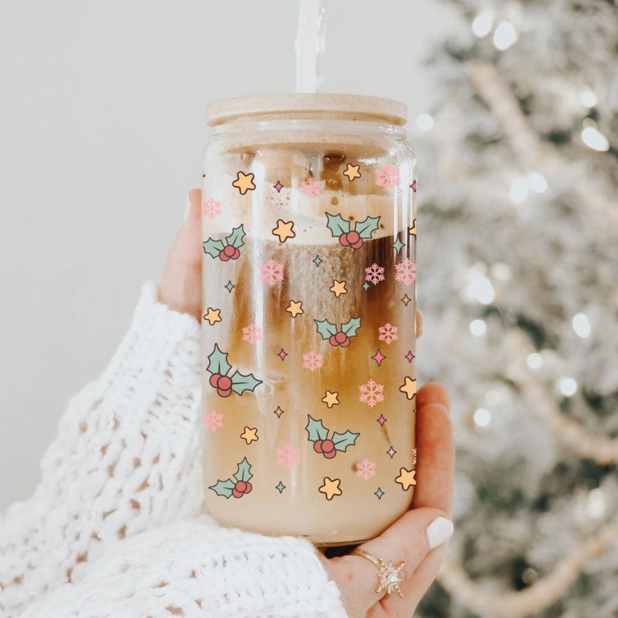 Funny Christmas Coffee Mug 17oz Pink Pastel Twerking Santa Naughty Holiday Cocoa Eggnog Cup