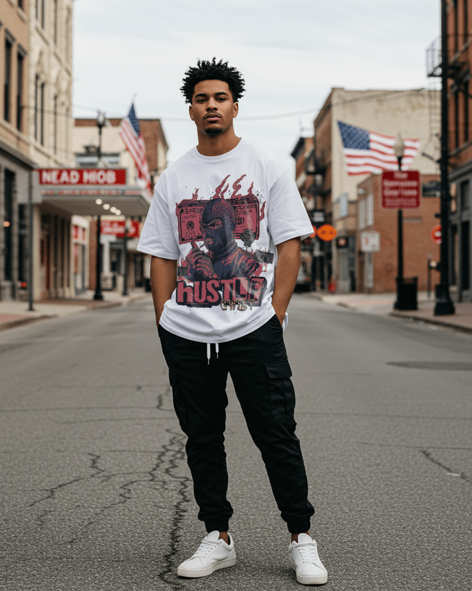 G-West Hustle Syndicate Oversized T-Shirt Mens