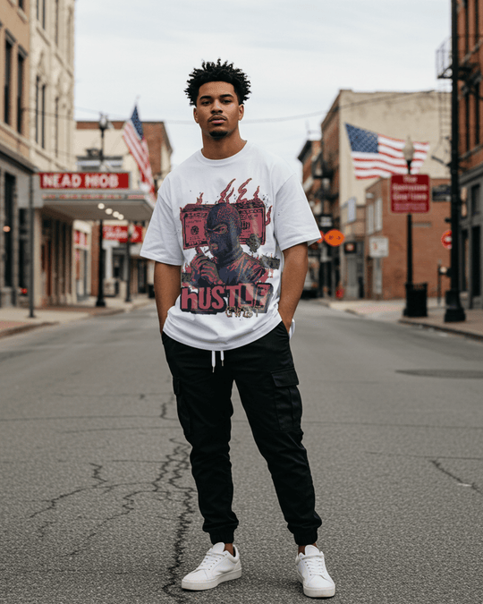 G-West Hustle Syndicate Oversized T-Shirt Mens