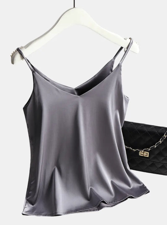 Satin Tank Top - # GIAA23510004-PRG