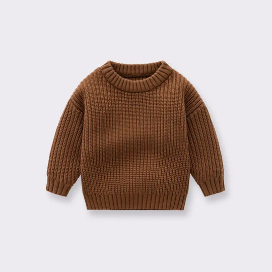 Baby Boys Girls Children Autumn And Winter Loose Knitted Coat Sweater - # BOAA111010001
