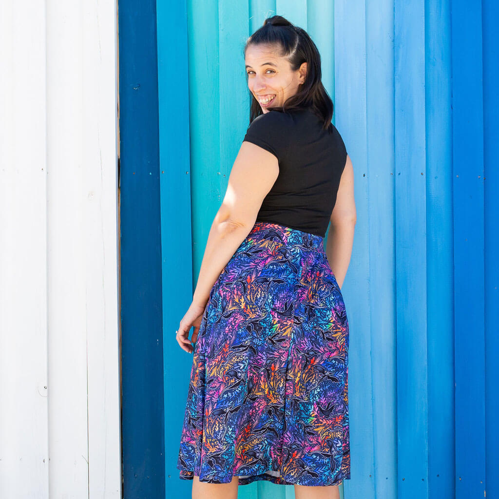 Adult "Autumn Blaze" Dragons Skirt With Pockets