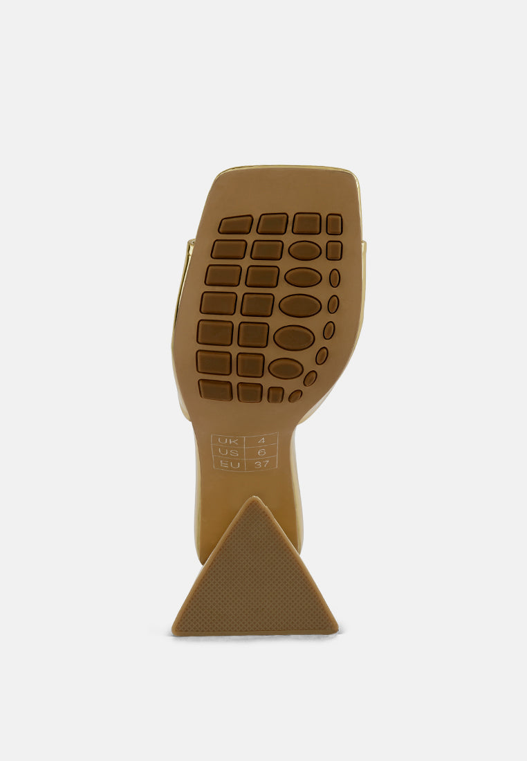 lovebug triangular block heel sandals by London Rag