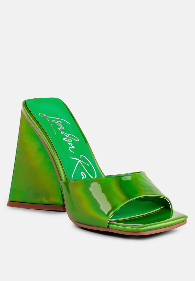 lovebug triangular block heel sandals by London Rag