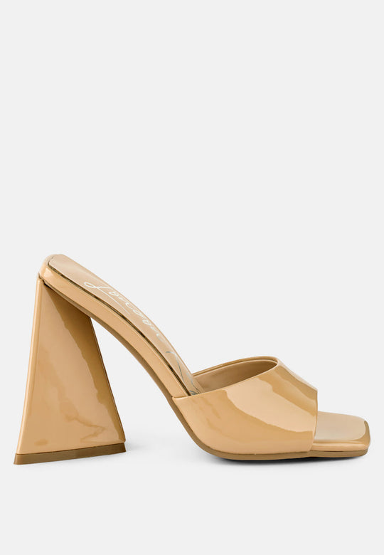 lovebug triangular block heel sandals by London Rag