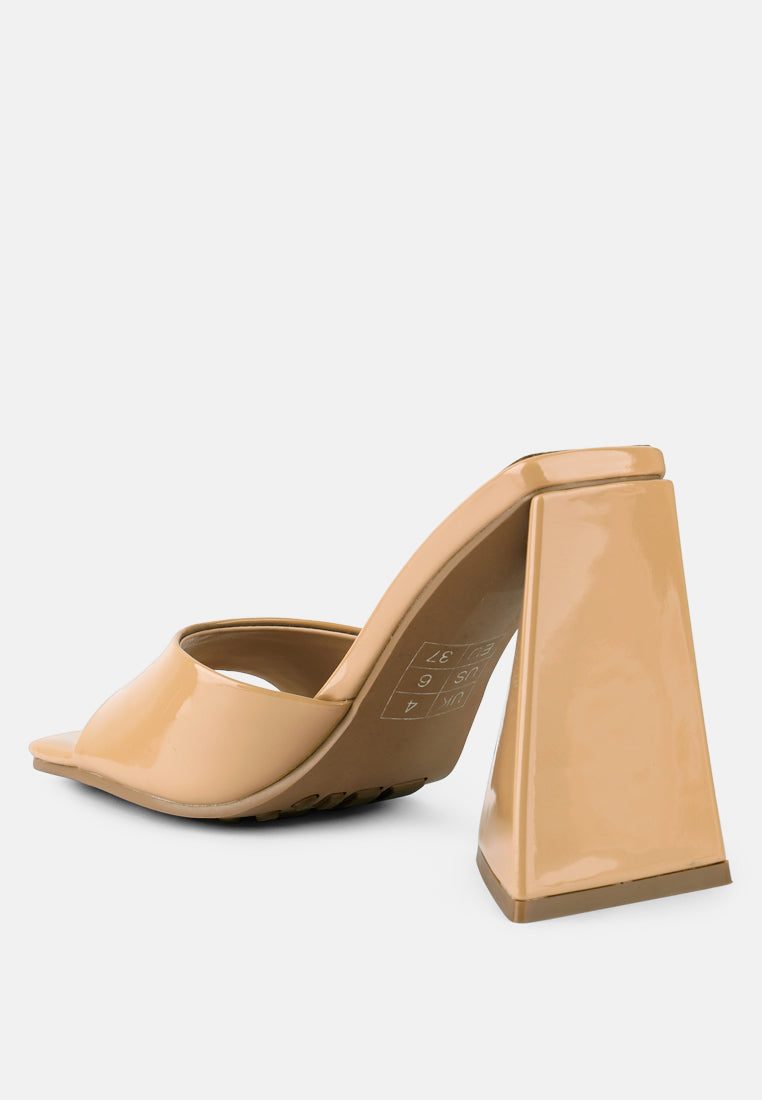 lovebug triangular block heel sandals by London Rag