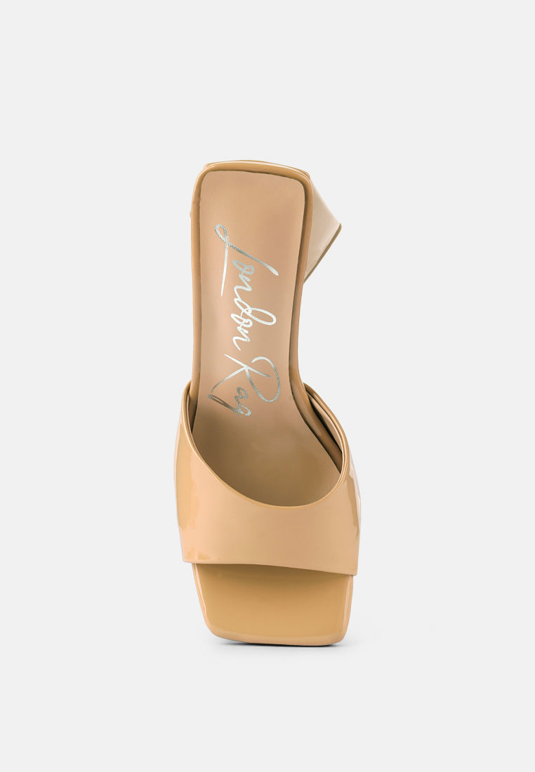 lovebug triangular block heel sandals by London Rag