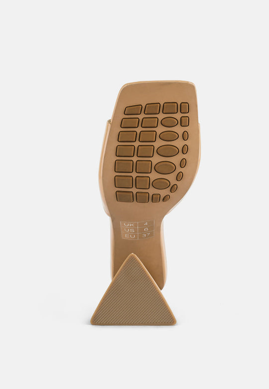 lovebug triangular block heel sandals by London Rag