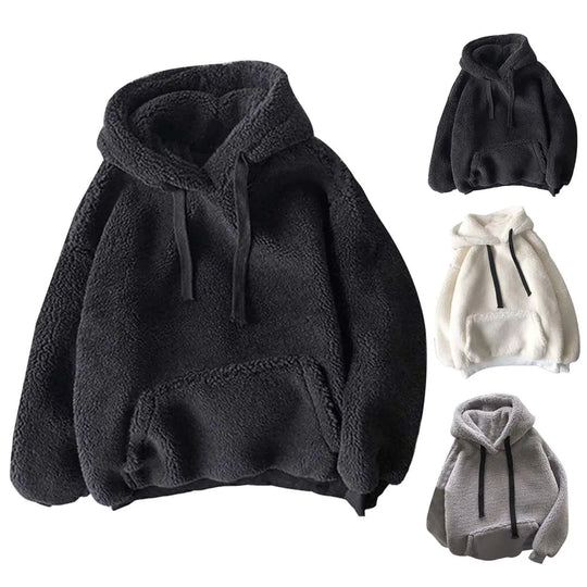 Winter Fluffy Furry Hoodie - # BOAA13510006