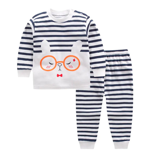 Cotton Pajama Set for Kids 0-5 Years with Cartoon Design - # BAAA81810020