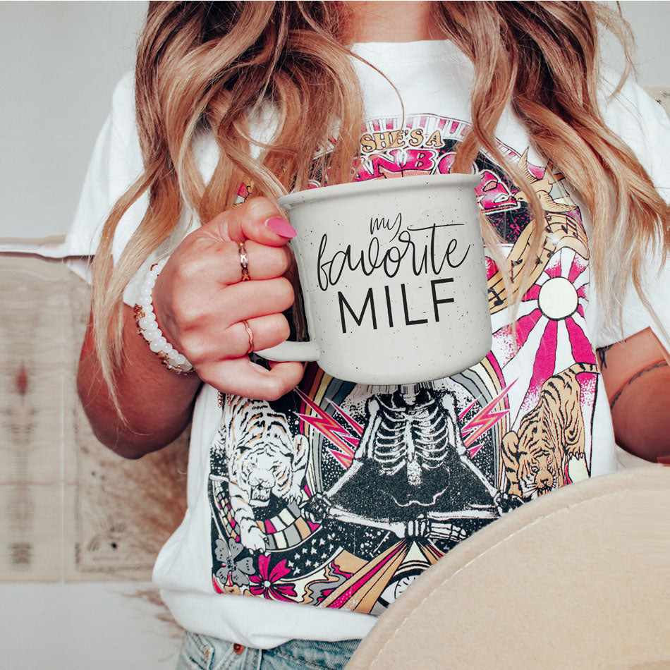 Funny MILF Mug 14.5oz Ceramic Coffee Mug Cheeky Mom In Love With Fall