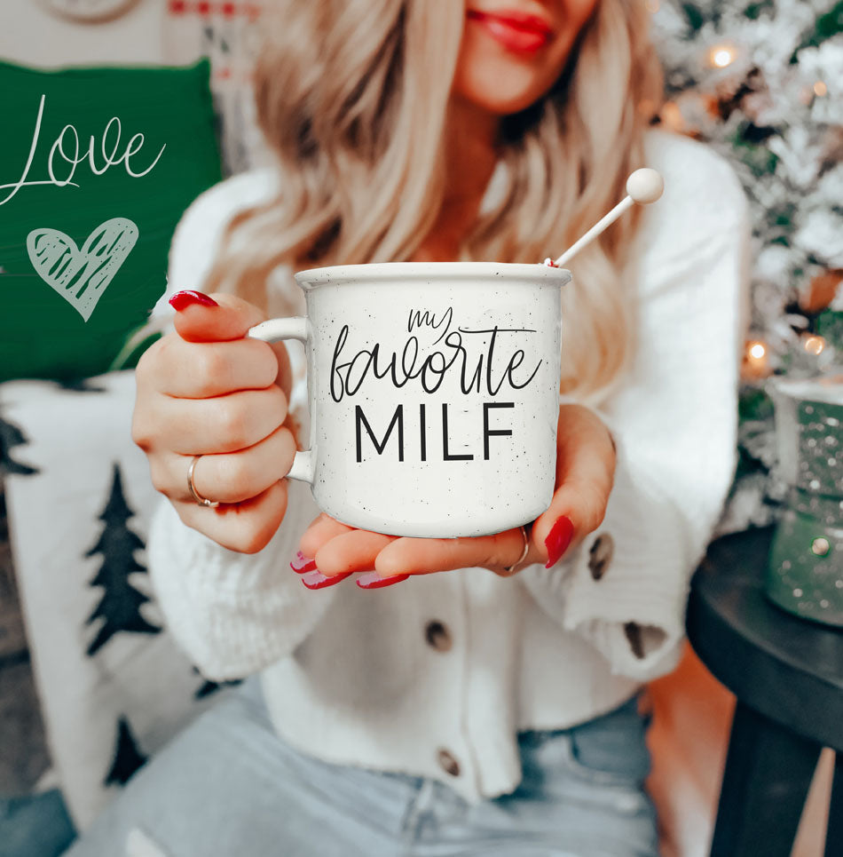 Funny MILF Mug 14.5oz Ceramic Coffee Mug Cheeky Mom In Love With Fall